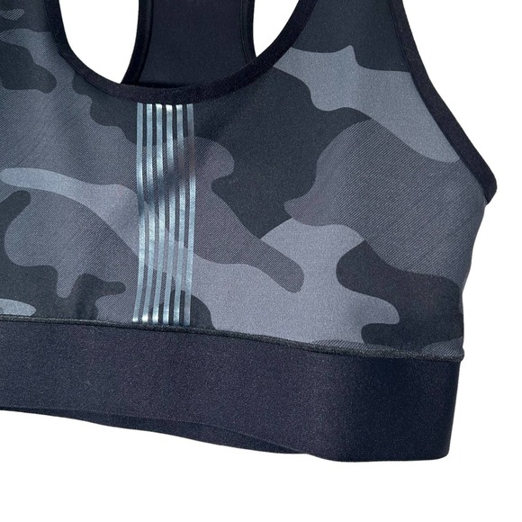 Ultracor Women's Terrain Micro Camo Camouflage Sports Bra Black Gray Small - Picture 3 of 8